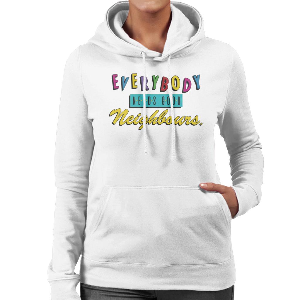 Neighbours Everybody Needs Good Theme Song Women's Hooded product image 4