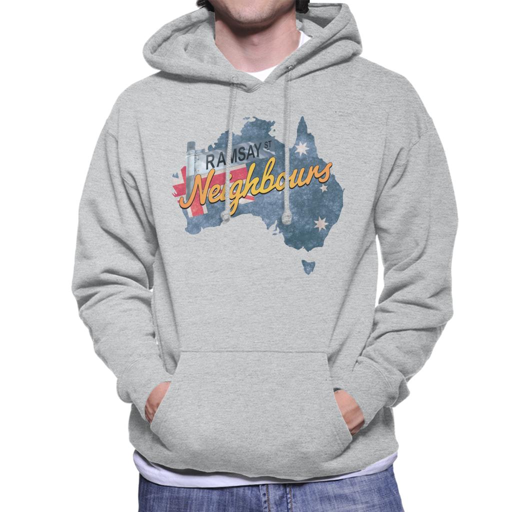 Neighbours Ramsay St Australian Flag Men's Hooded Sweatshirt product image 1