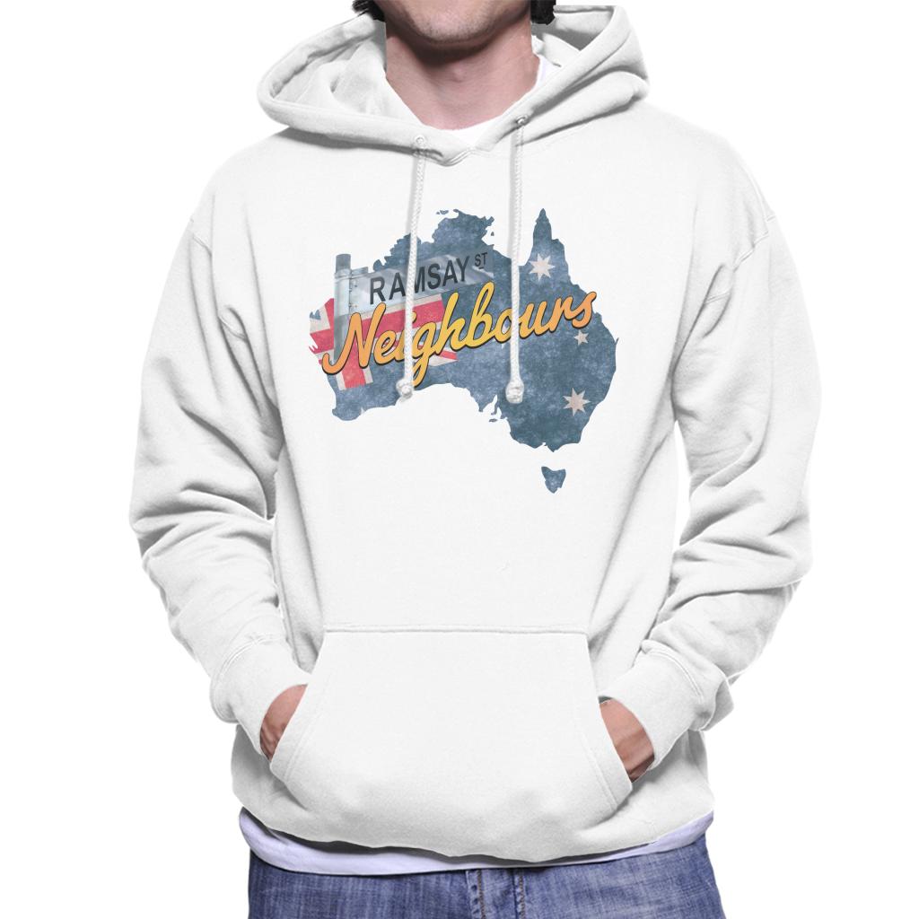 Neighbours Ramsay St Australian Flag Men's Hooded Sweatshirt product image 4