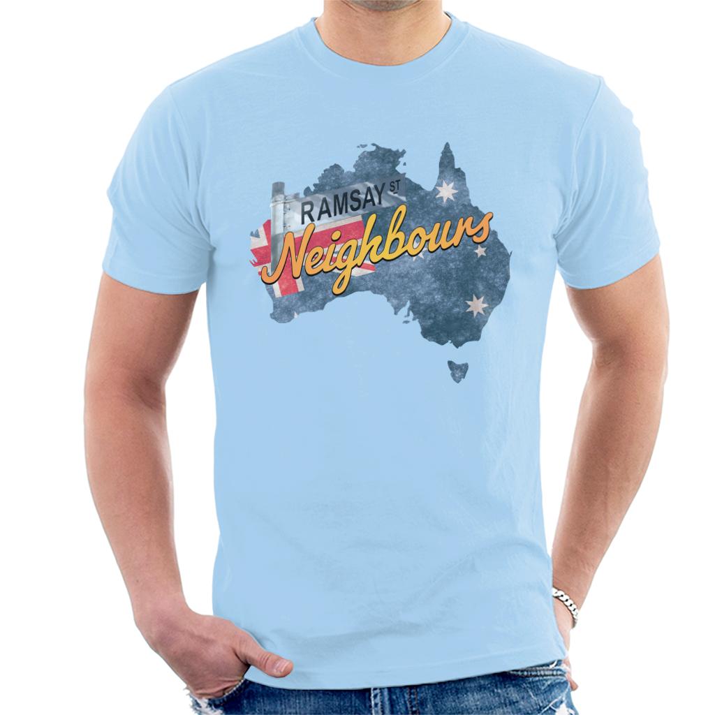 Neighbours Ramsay St Australian Flag Men's T-Shirt product image 6