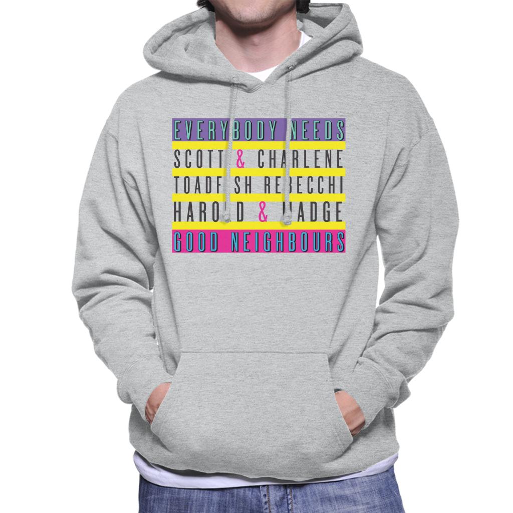 Neighbours Everybody Needs Good Men's Hooded Sweatshirt product image 1