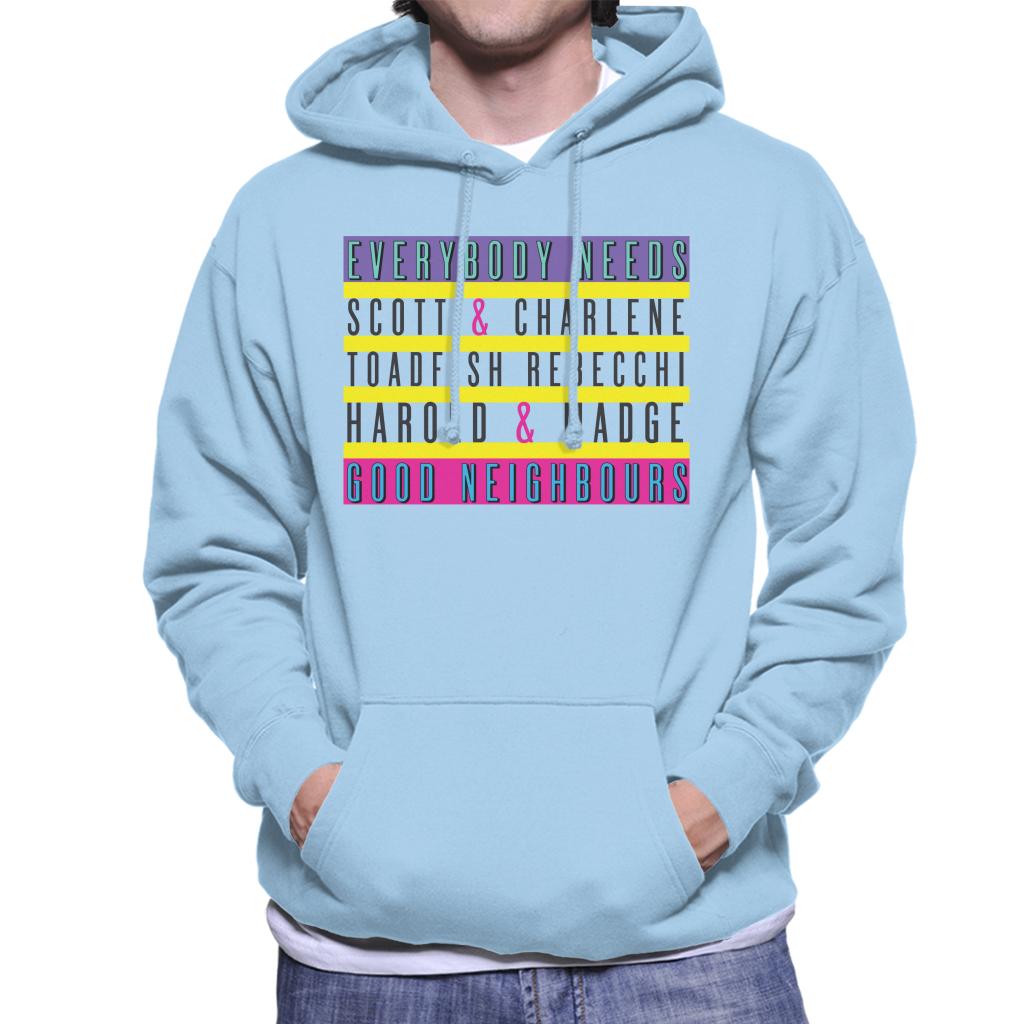 Neighbours Everybody Needs Good Men's Hooded Sweatshirt product image 6