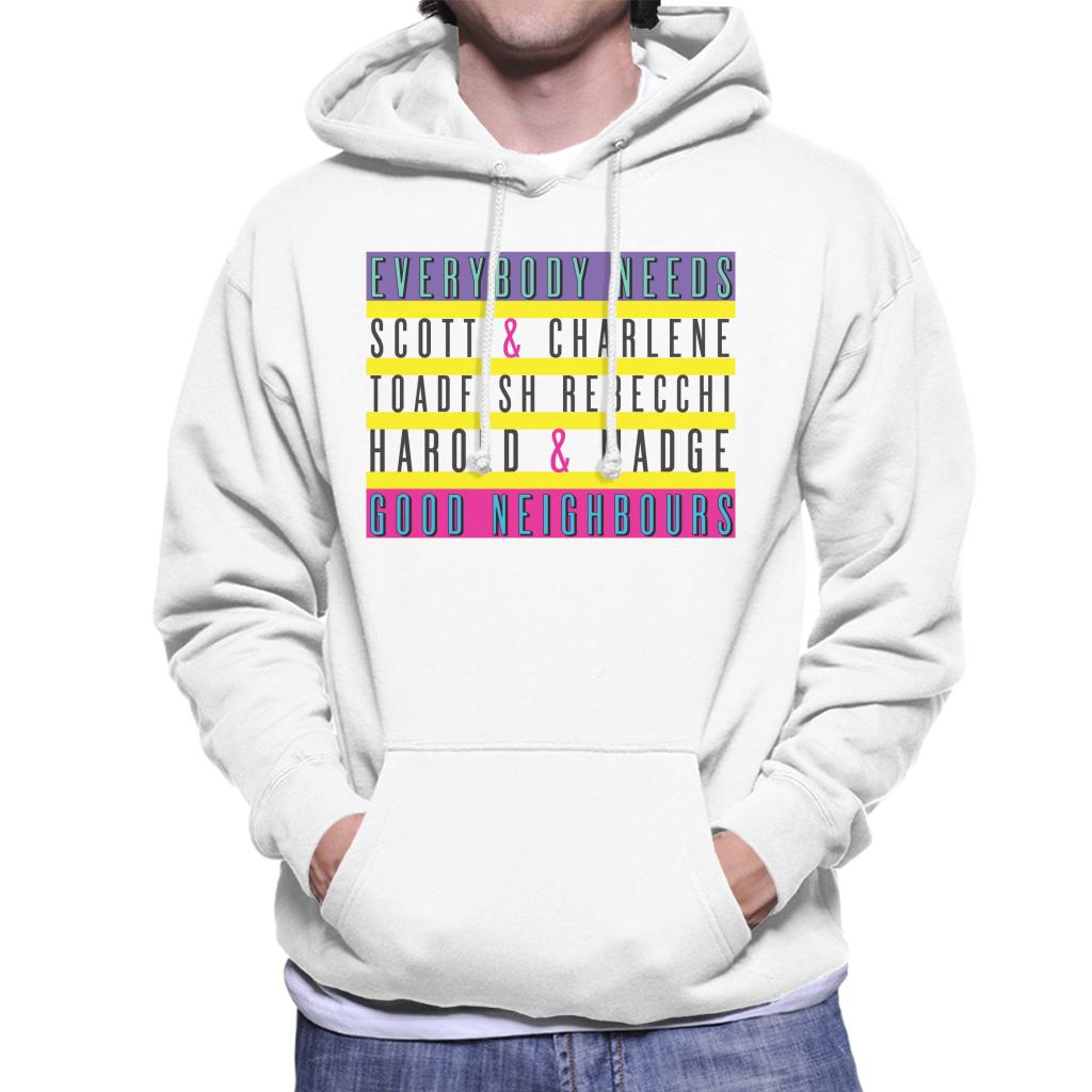 Neighbours Everybody Needs Good Men's Hooded Sweatshirt product image 4