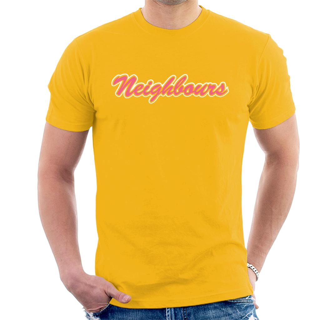 Neighbours Pink Retro Logo Men's T-Shirt product image 6