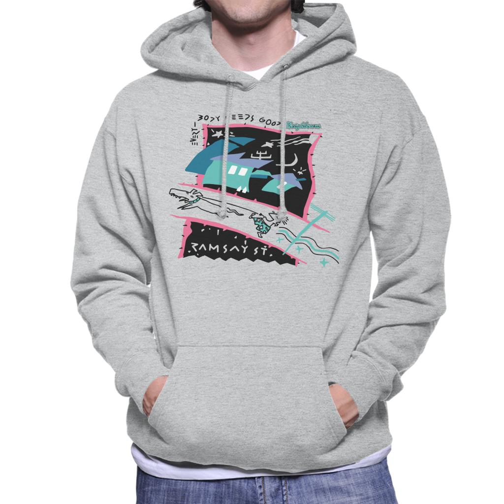 Neighbours Retro Montage Men's Hooded Sweatshirt product image 1