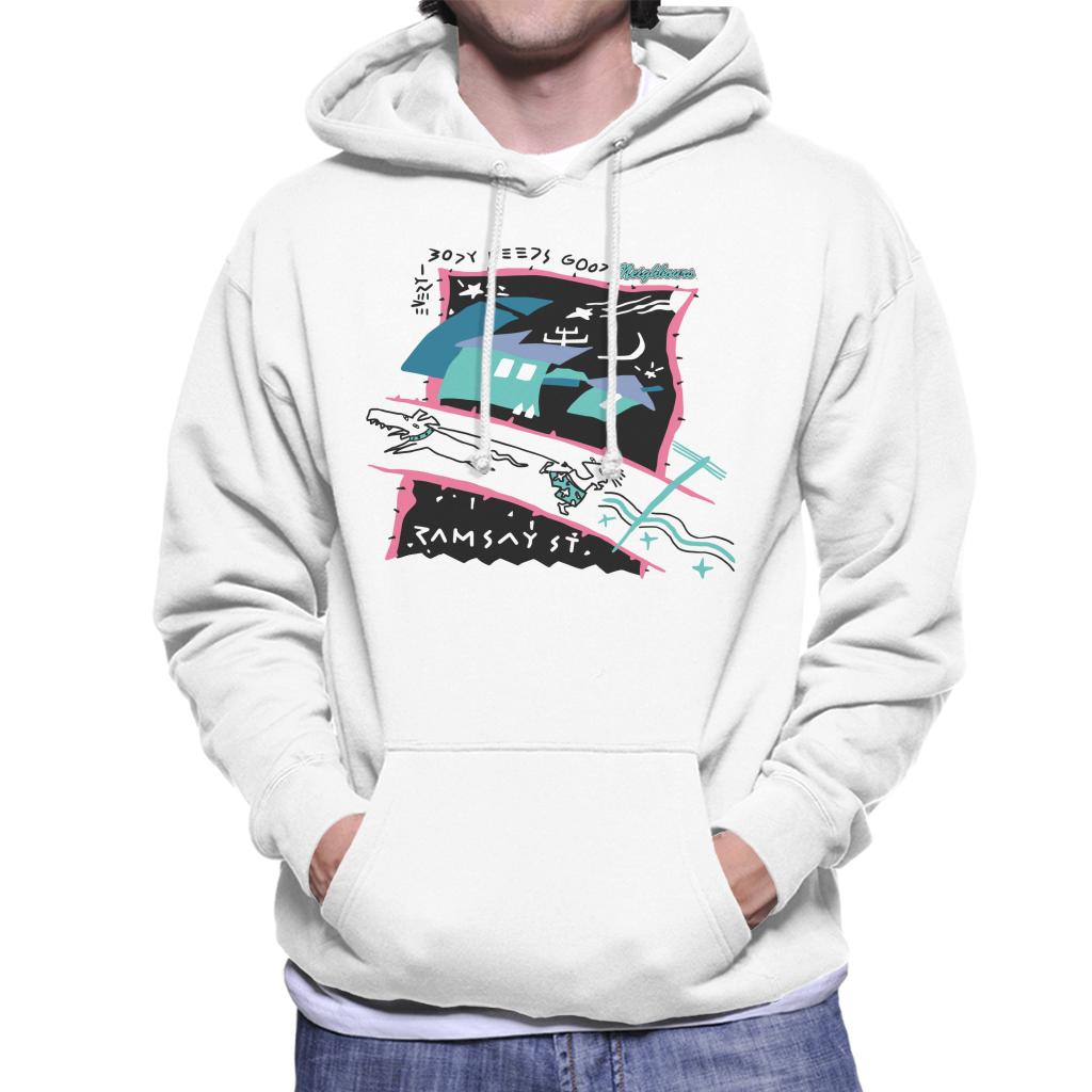 Neighbours Retro Montage Men's Hooded Sweatshirt product image 4