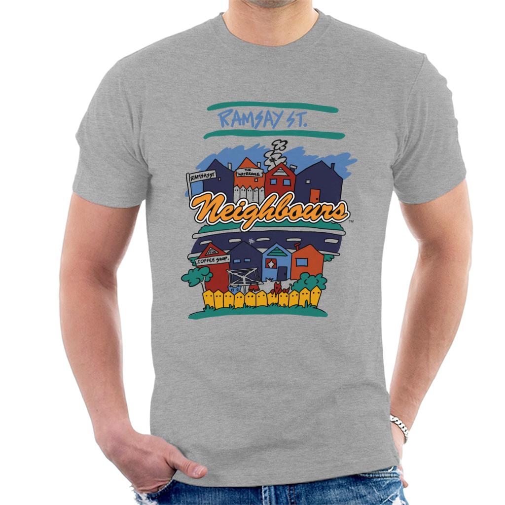 Neighbours Ramsay St Houses Men's T-Shirt product image 1
