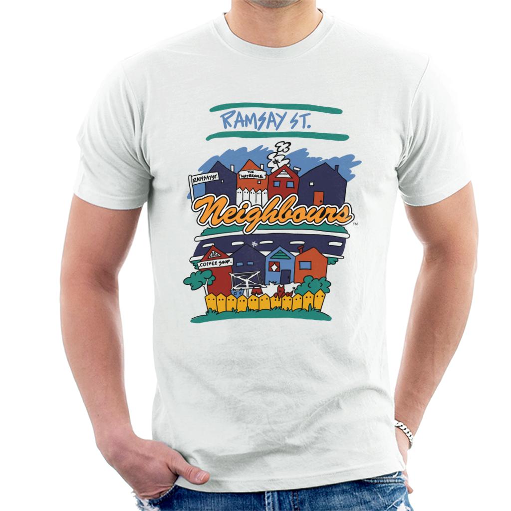 Neighbours Ramsay St Houses Men's T-Shirt product image 4
