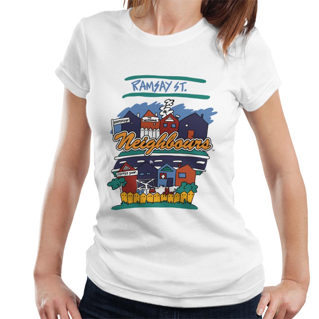 Neighbours Ramsay St Houses Women's T-Shirt product image 4