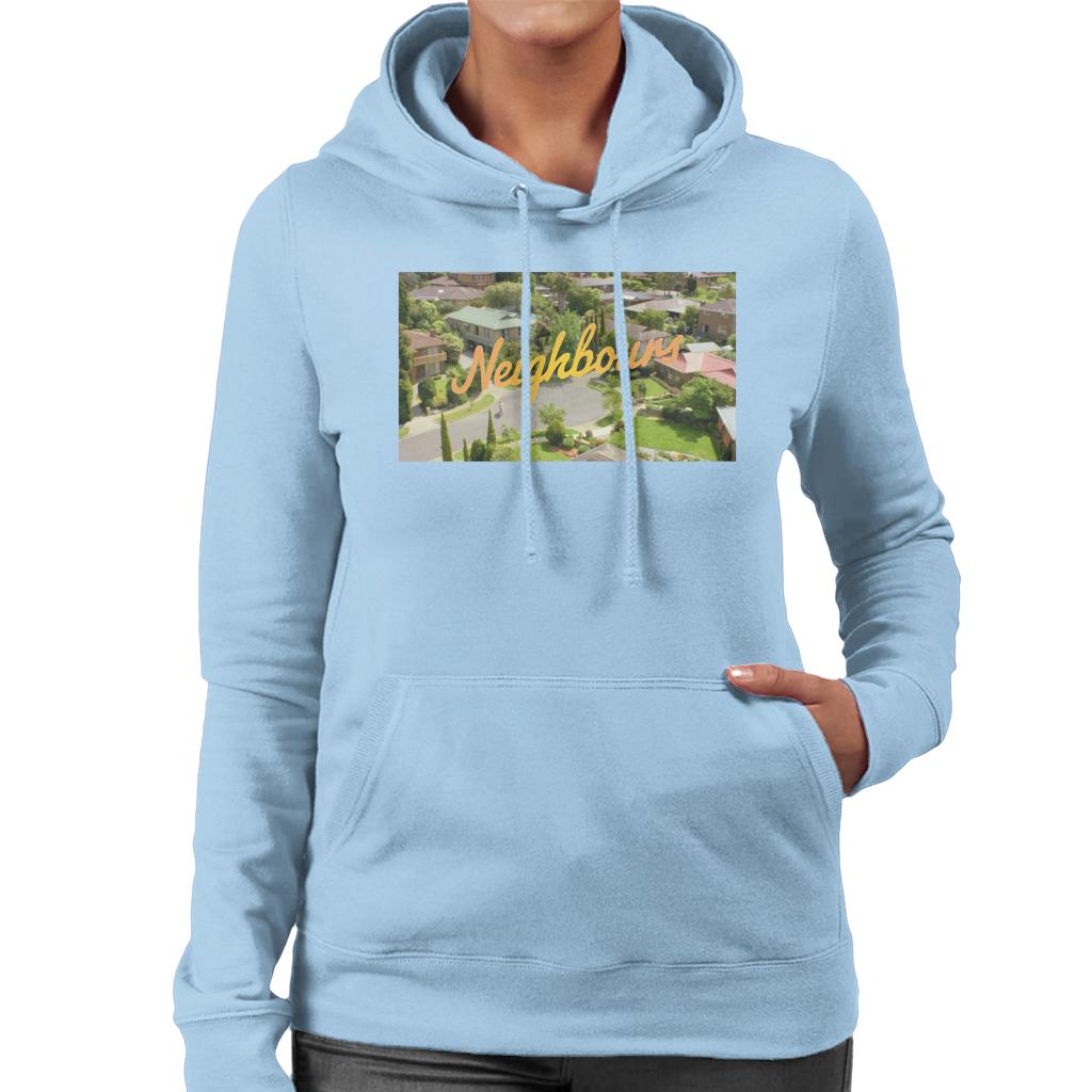 Neighbours Ramsay St Aerial Opening Women's Hooded product image 4