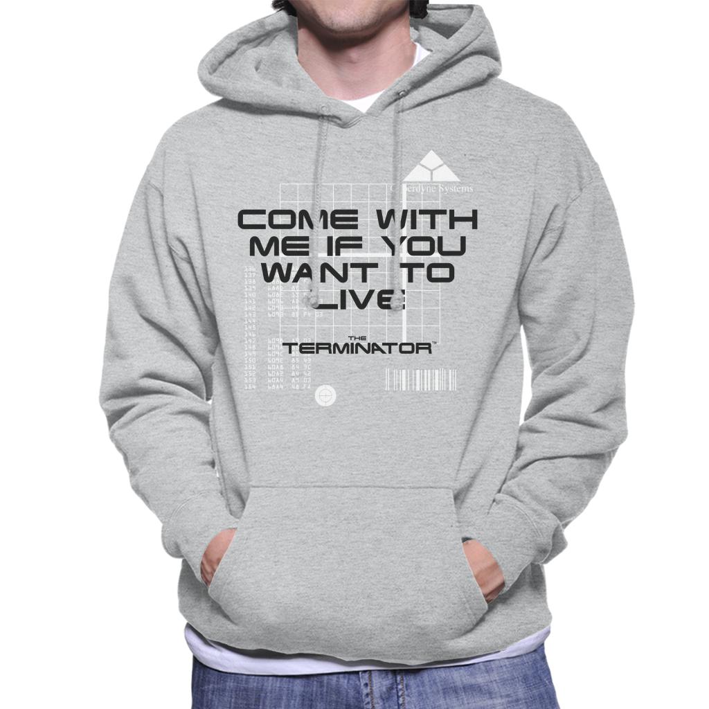 Terminator Come With Me If You Want To Live Men's Hooded product image 1