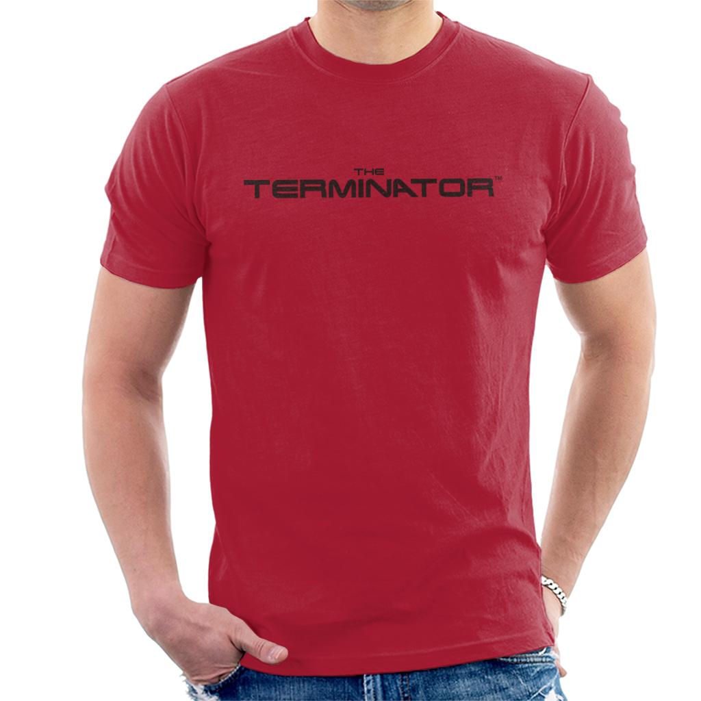 Terminator Black Cinematic Logo Men's T-Shirt product image 6