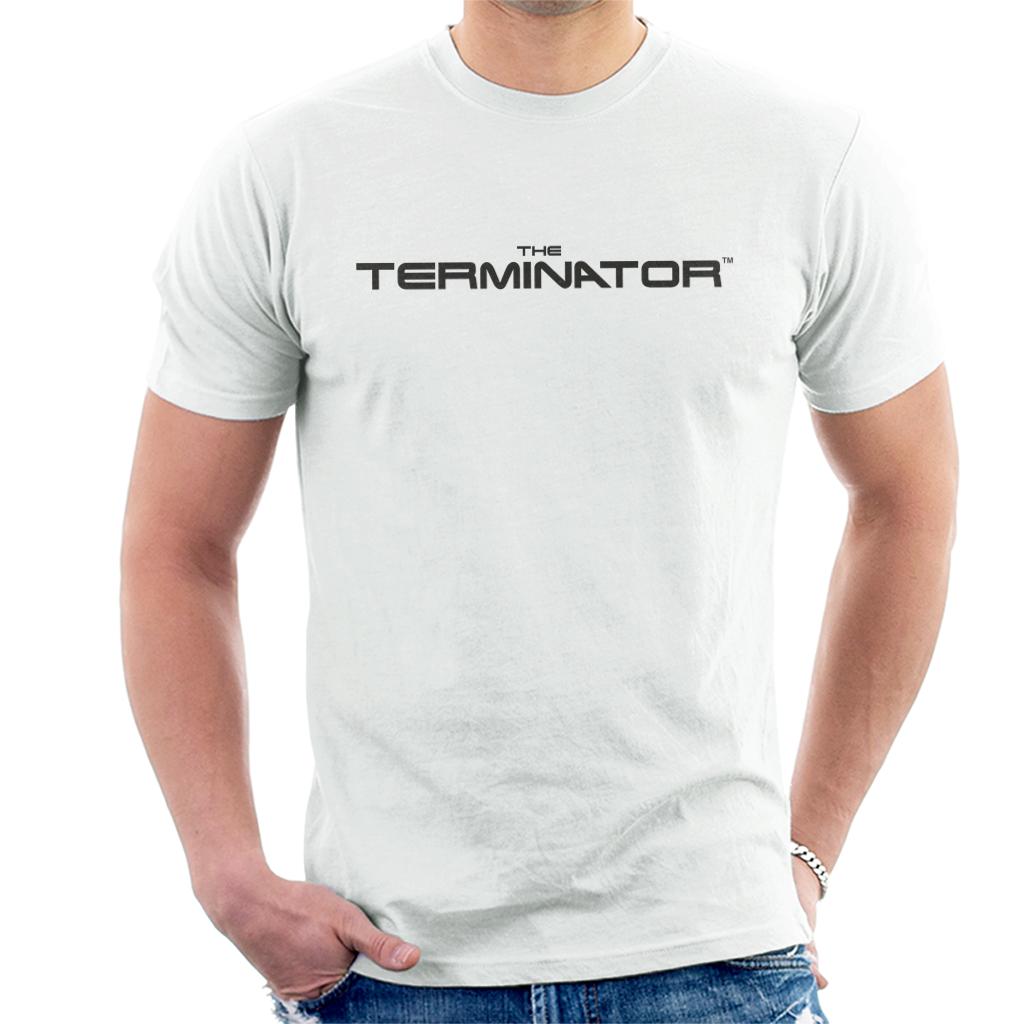 Terminator Black Cinematic Logo Men's T-Shirt product image 4