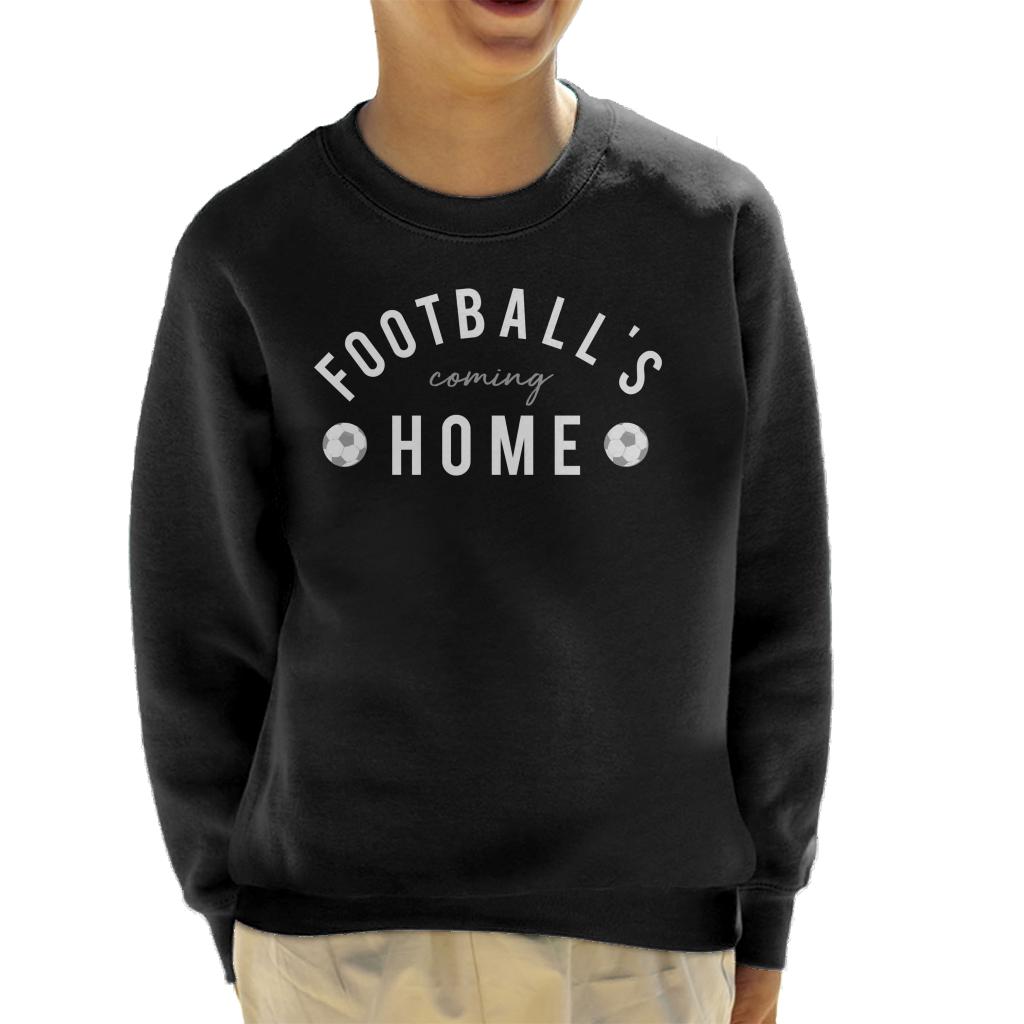 Football's Coming Home White And Grey Text Kid's Sweatshirt product image 1
