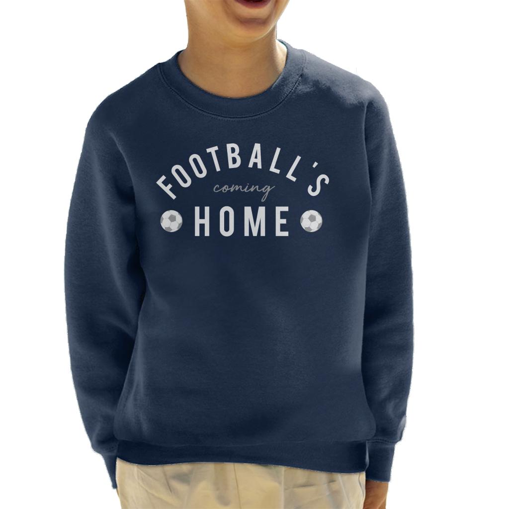 Football's Coming Home White And Grey Text Kid's Sweatshirt product image 6