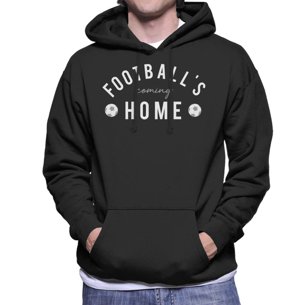Football's Coming Home White And Grey Text Men's Hooded product image 1