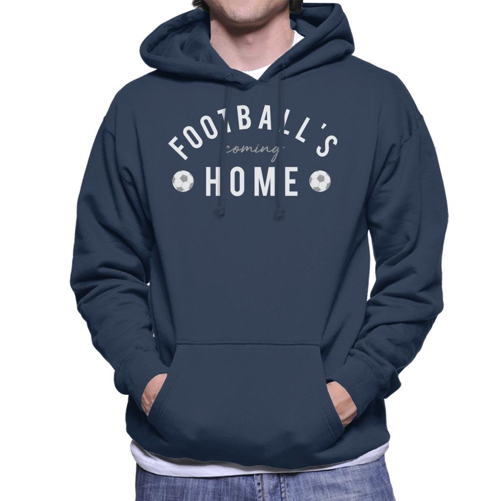 Football's Coming Home White And Grey Text Men's Hooded product image 6