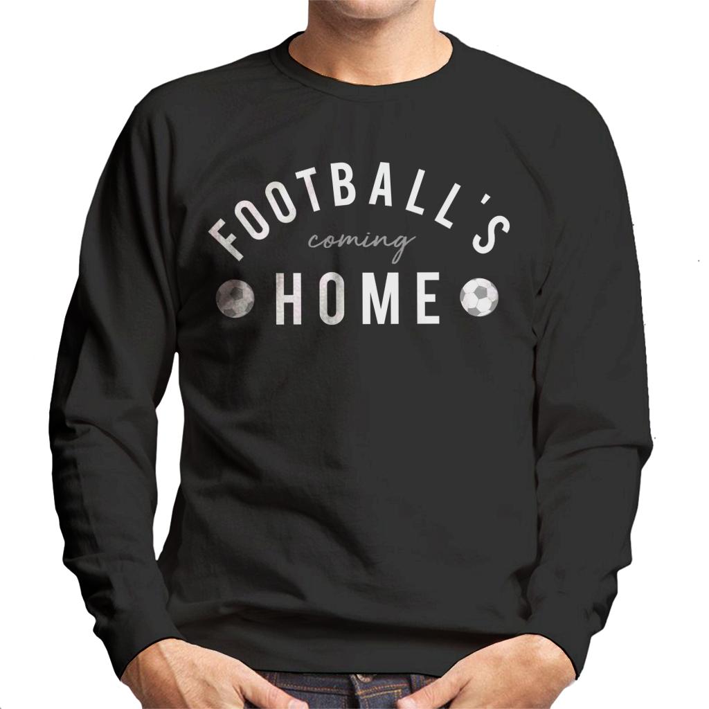 Football's Coming Home White And Grey Text Men's Sweatshirt product image 1