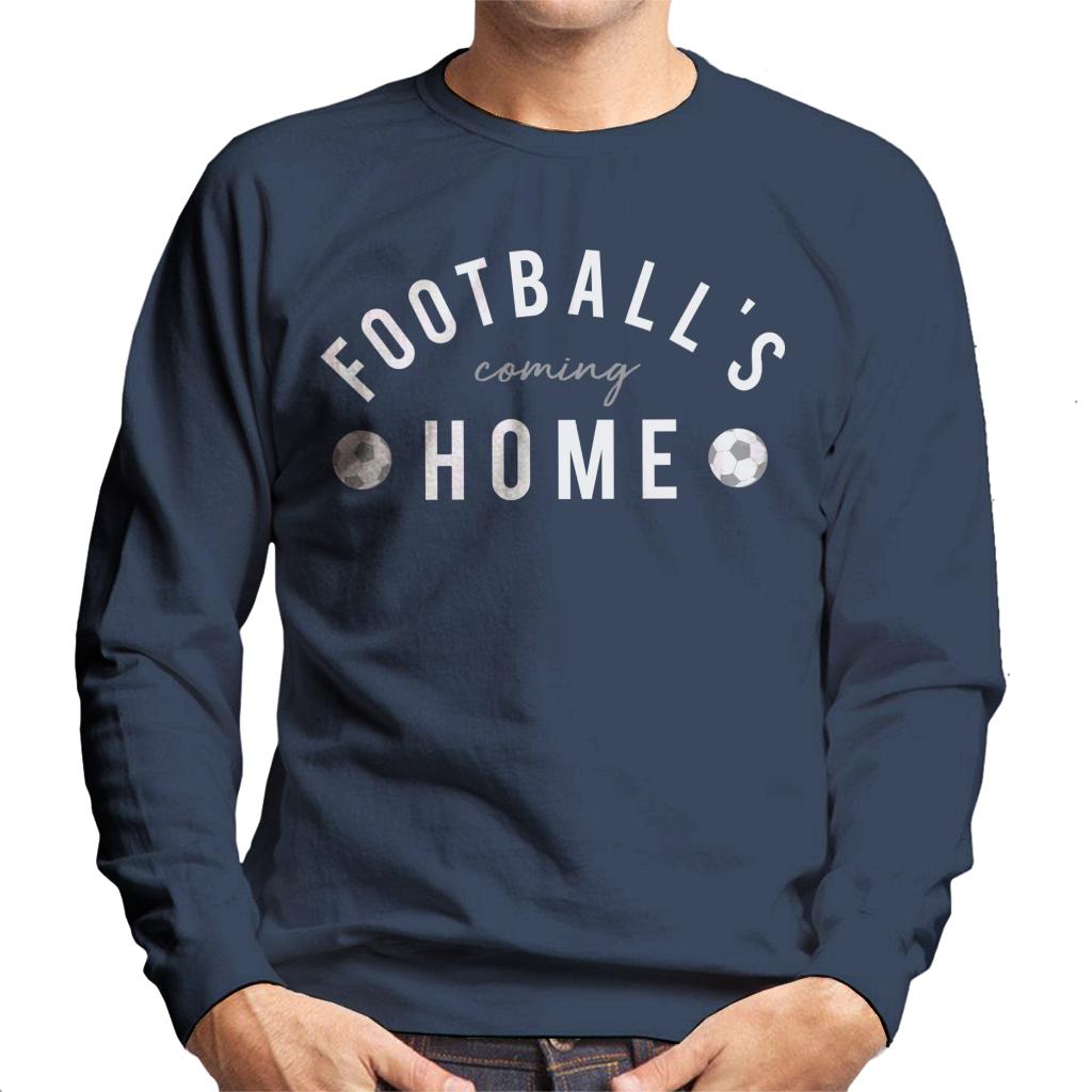 Football's Coming Home White And Grey Text Men's Sweatshirt product image 6