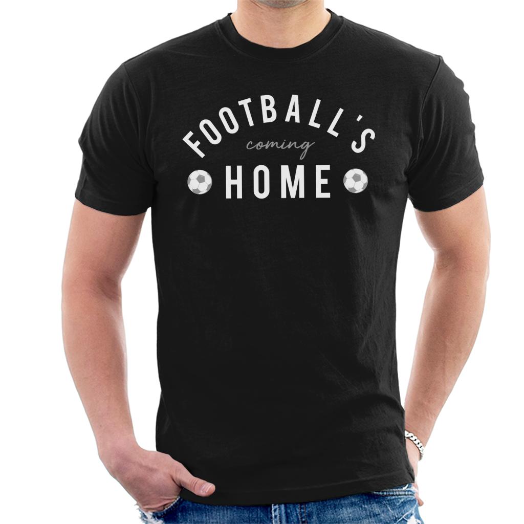 Football's Coming Home White And Grey Text Men's T-Shirt product image 1