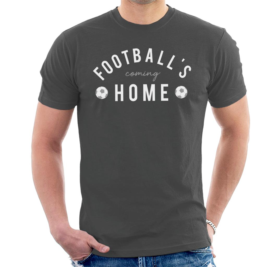 Football's Coming Home White And Grey Text Men's T-Shirt product image 4