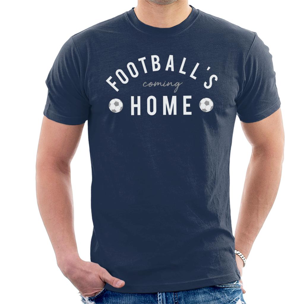 Football's Coming Home White And Grey Text Men's T-Shirt product image 6