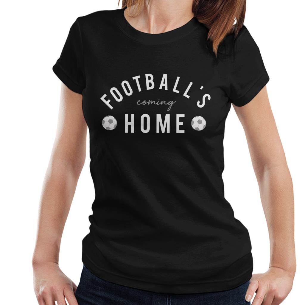 Football's Coming Home White And Grey Text Women's T-Shirt product image 1