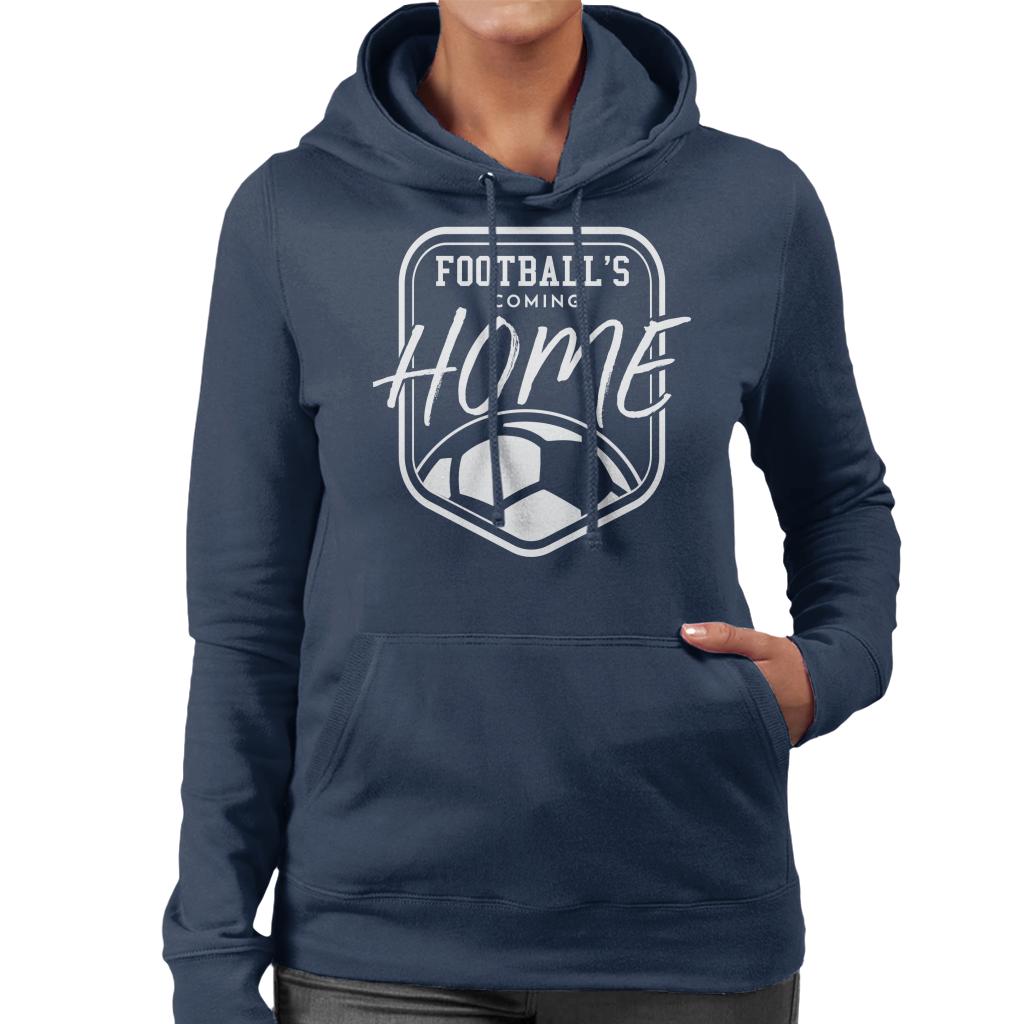 Football's Coming Home White Badge Women's Hooded Sweatshirt product image 4