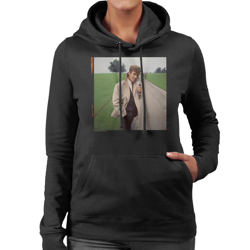 TV Times Roger Moore Park Stroll 1968 Women's Hooded product image 1