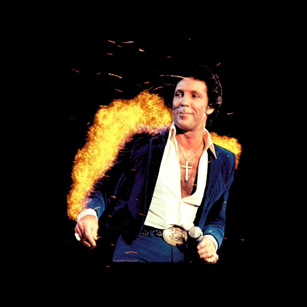 TV Times Tom Jones Open Shirt With Cross Chain 1984 Women's product image 2