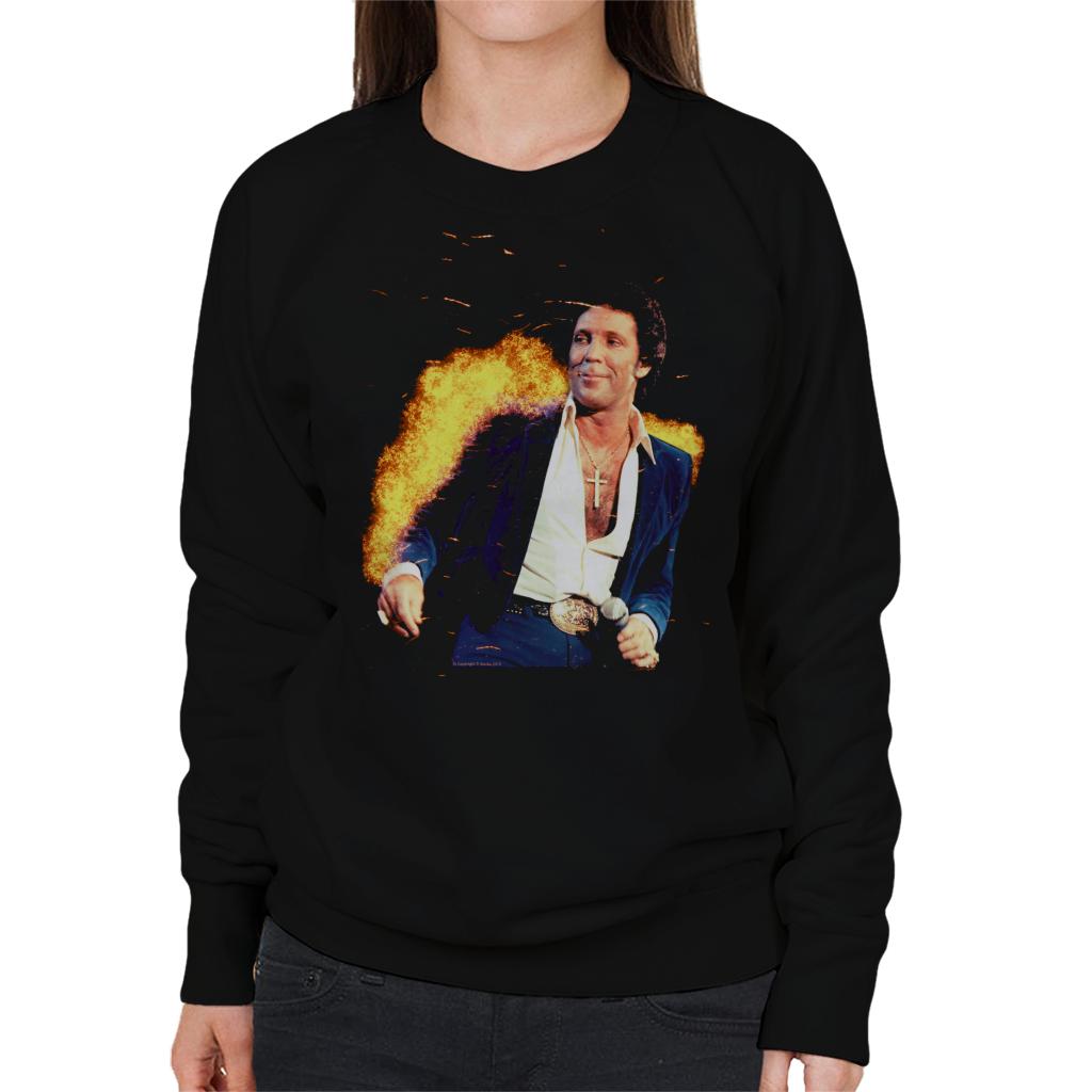 TV Times Tom Jones Open Shirt With Cross Chain 1984 Women's product image 1