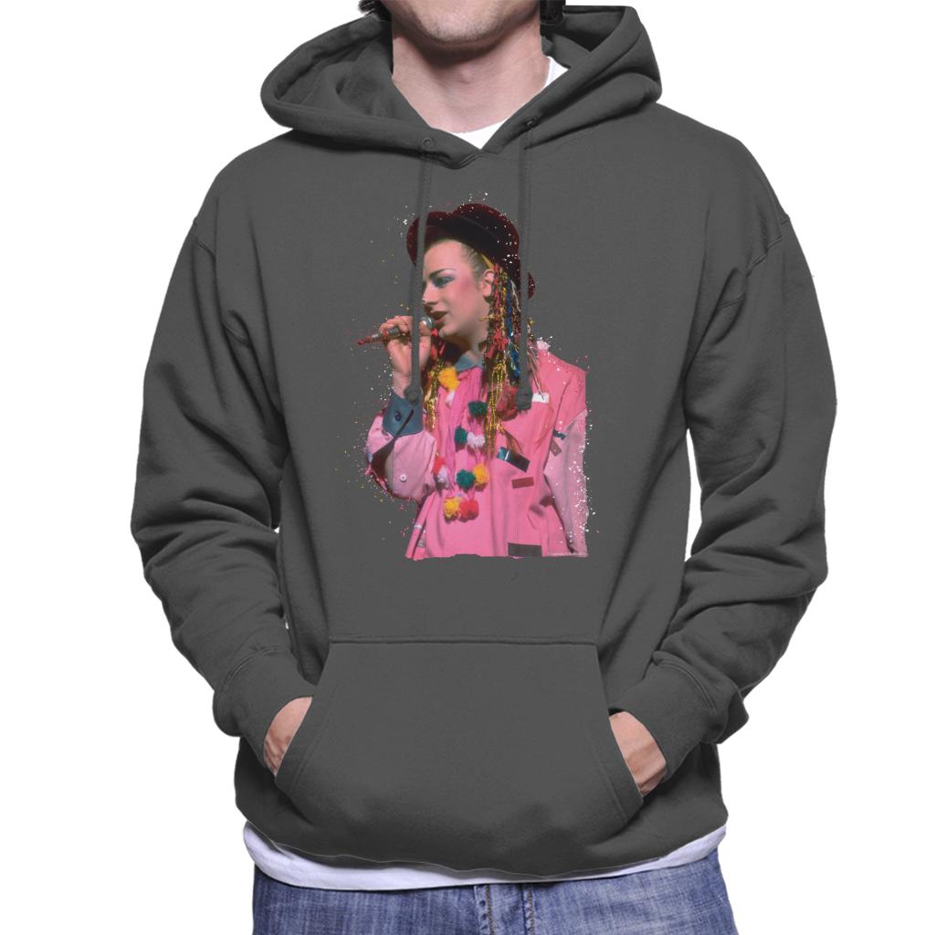 TV Times Boy George 80s Particle Effect Men's Hooded product image 1