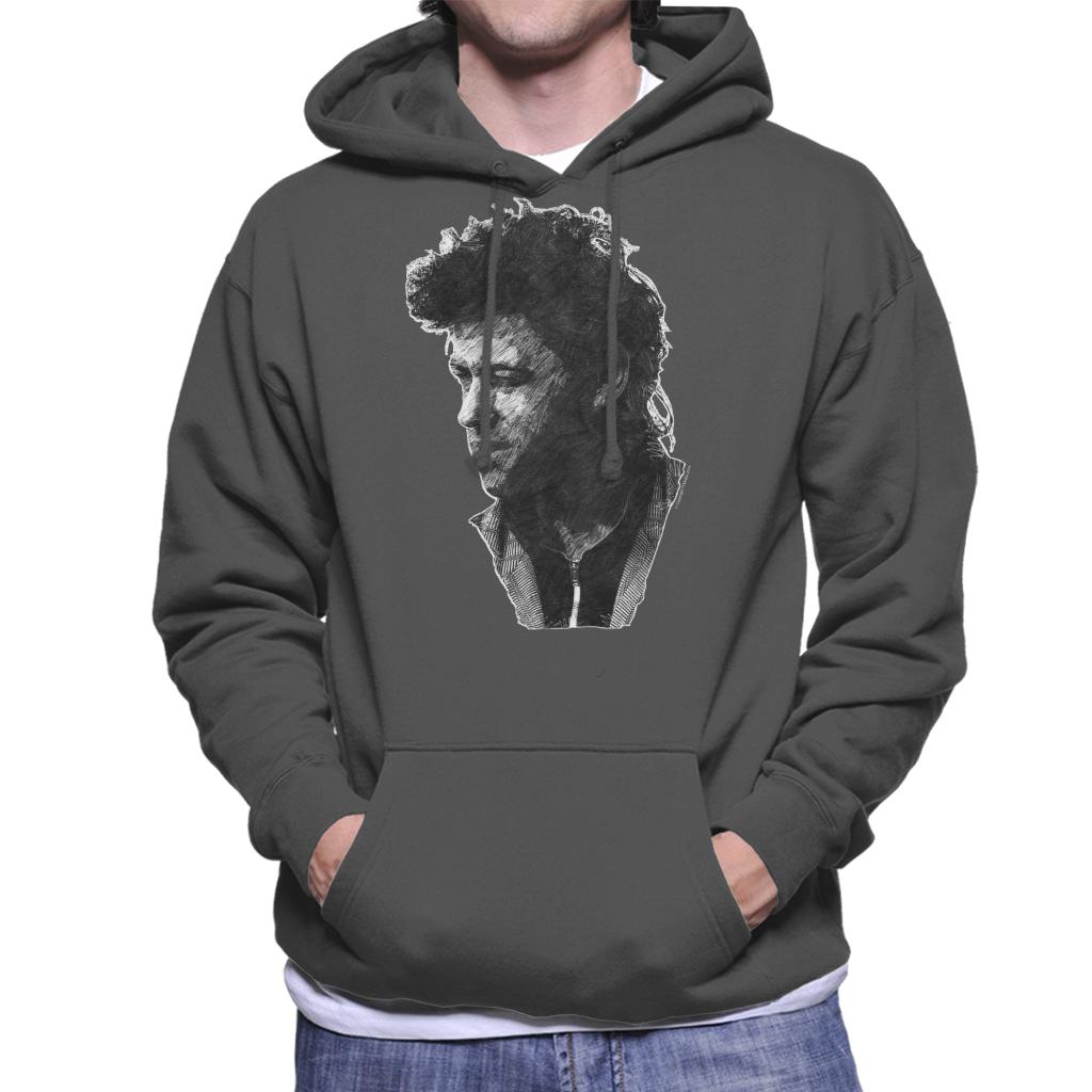 TV Times Pop Singer Bob Geldof 1986 Men's Hooded Sweatshirt product image 4