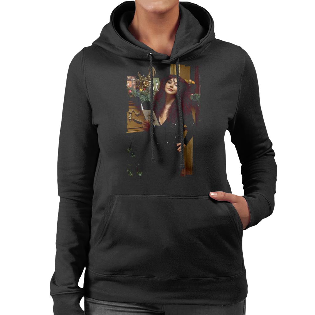 TV Times Kate Bush Holding A Christmas Card Women's Hooded product image 1