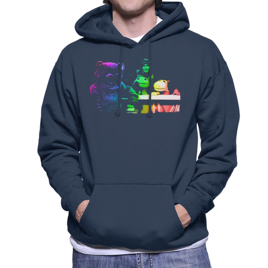 TV Times Rainbow Cast 1975 Men's Hooded Sweatshirt product image 4
