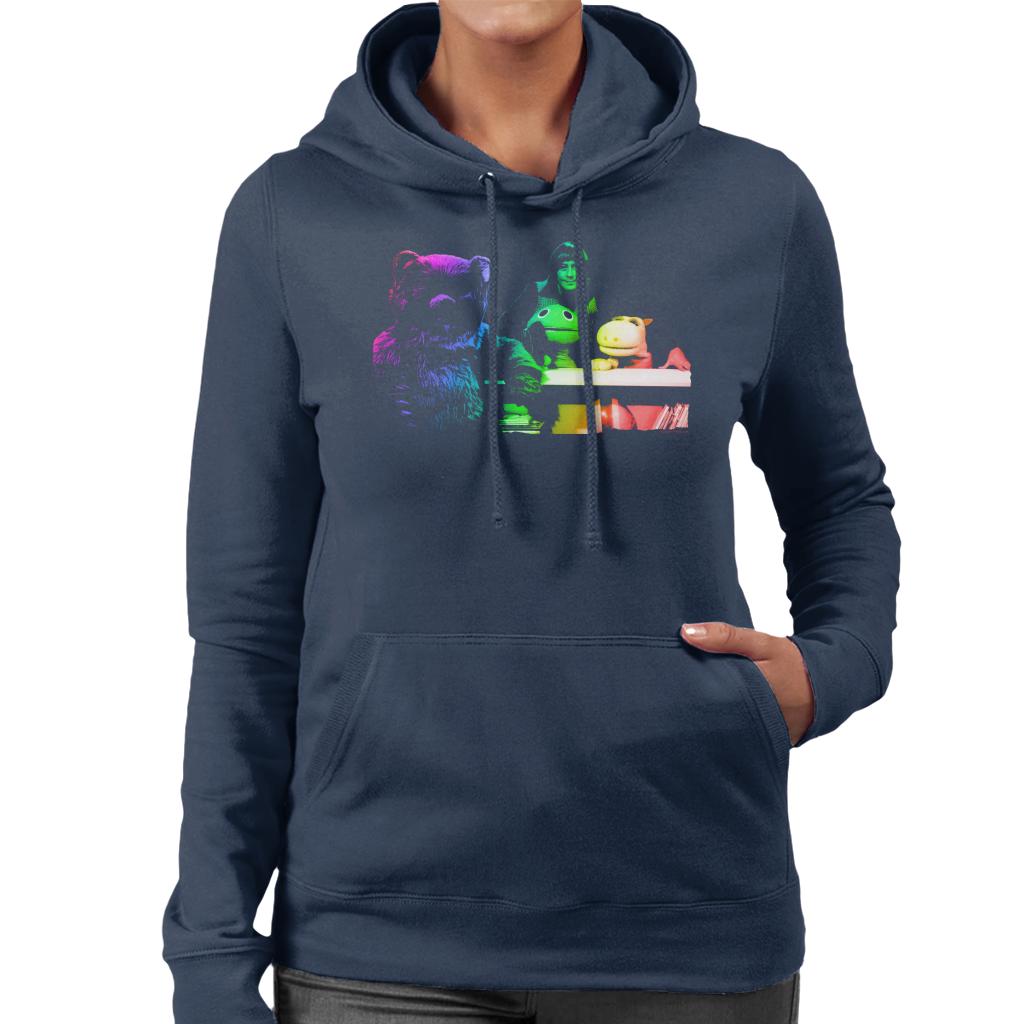 TV Times Rainbow Cast 1975 Women's Hooded Sweatshirt product image 4