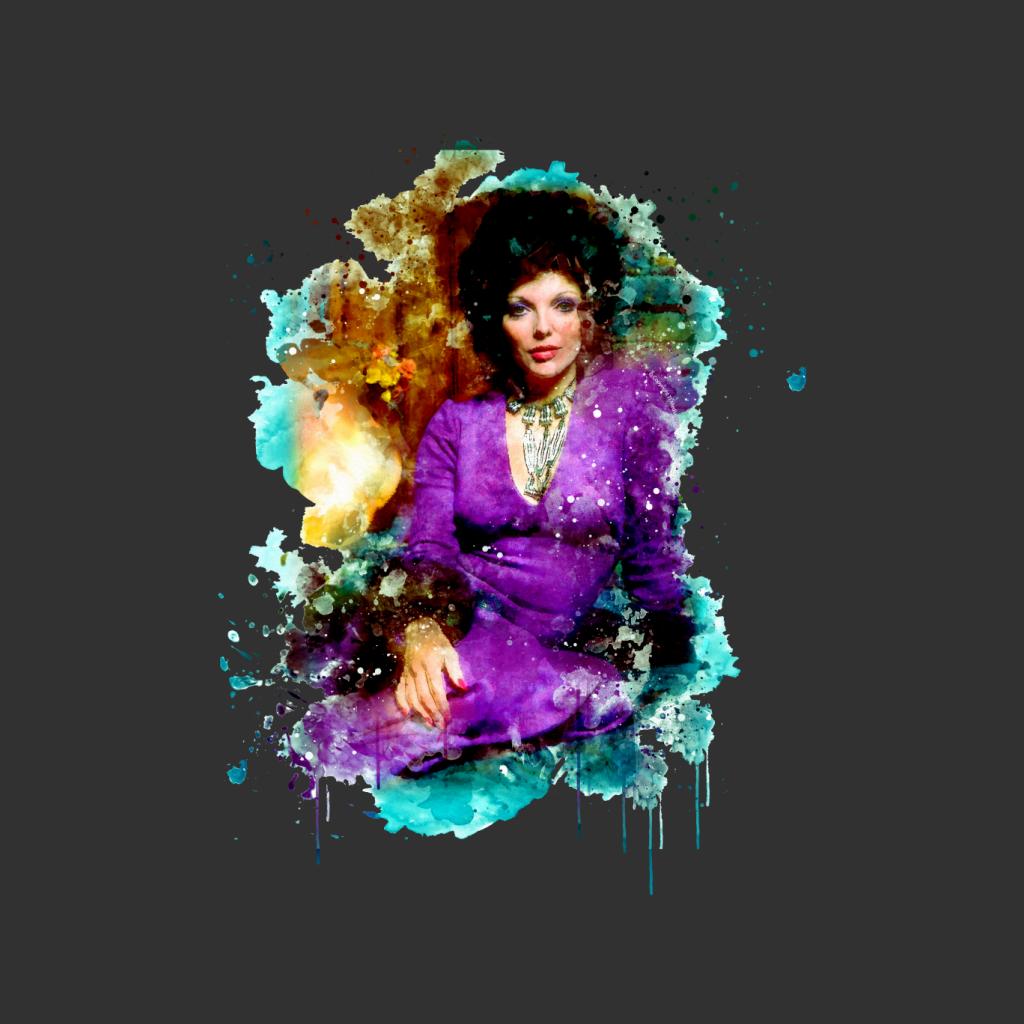 TV Times Joan Collins 1971 Paint Splatter Men's Hooded product image 2
