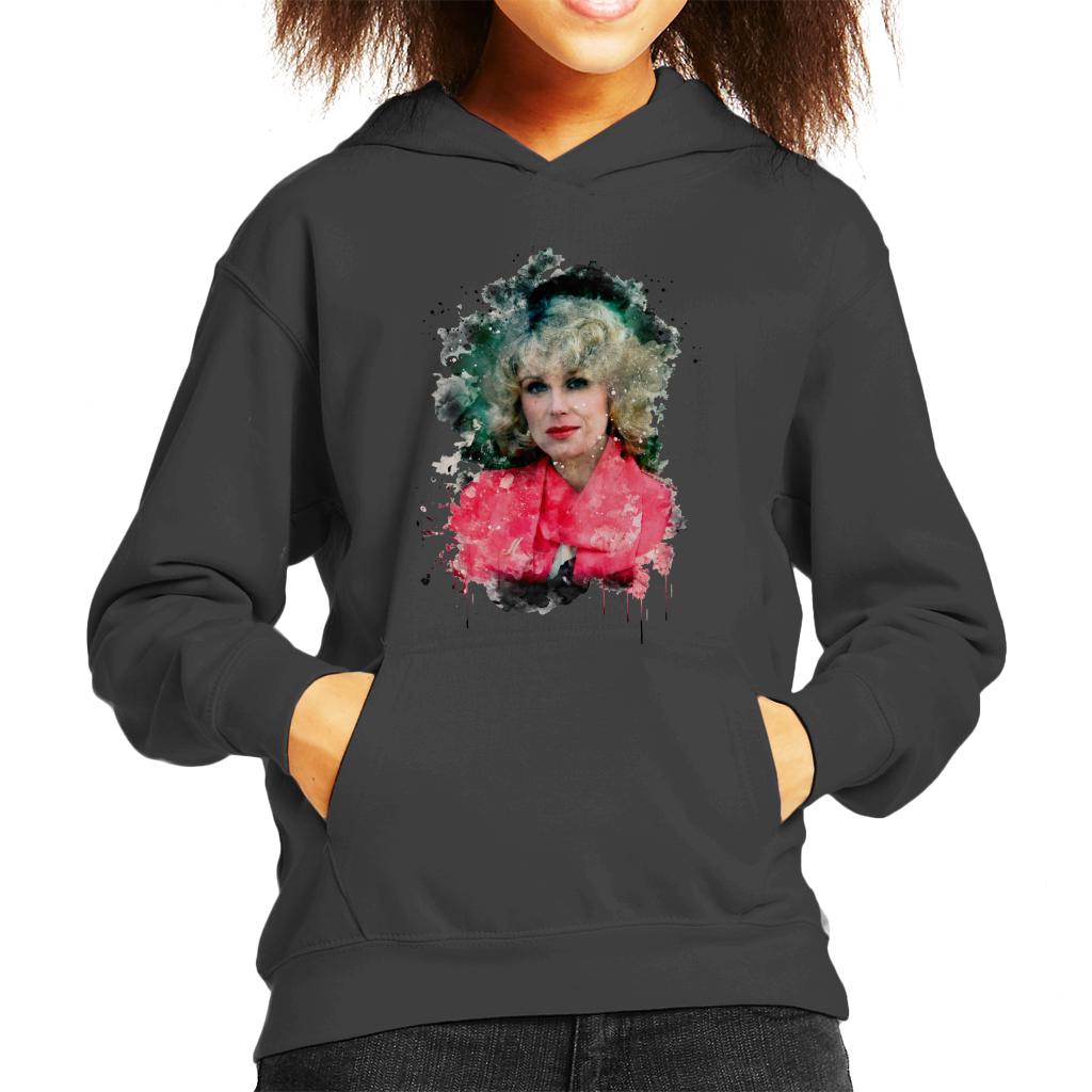 TV Times Joanna Lumley Paint Splatter Kids Hooded Sweatshirt product image 4