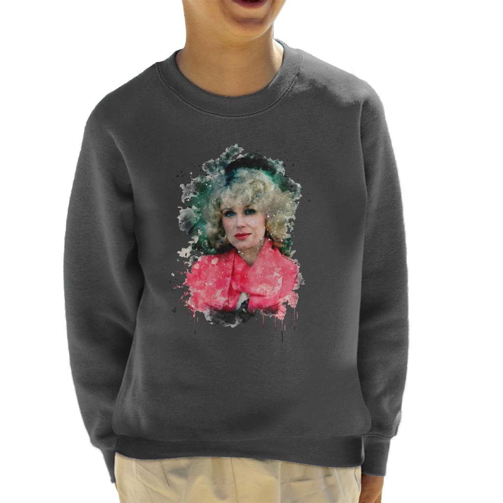 TV Times Joanna Lumley Paint Splatter Kids Sweatshirt product image 4