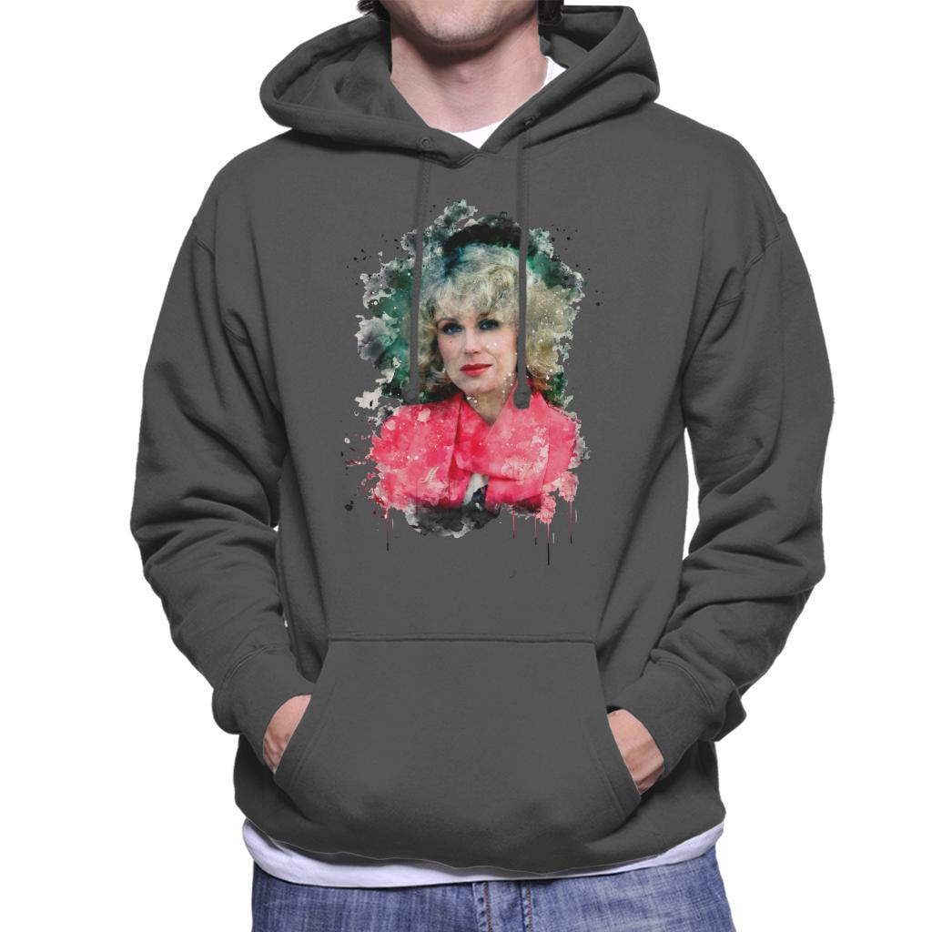 TV Times Joanna Lumley Paint Splatter Men's Hooded product image 4