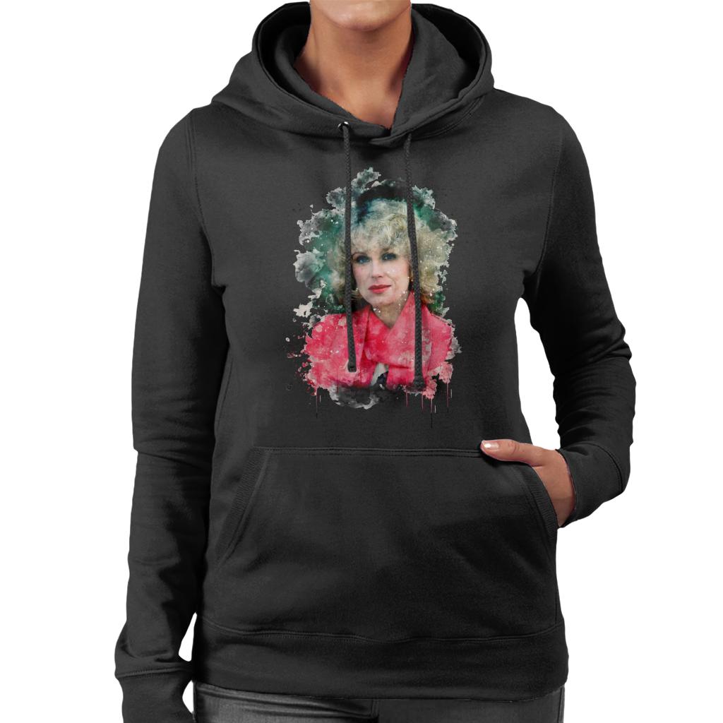 TV Times Joanna Lumley Paint Splatter Women's Hooded product image 1