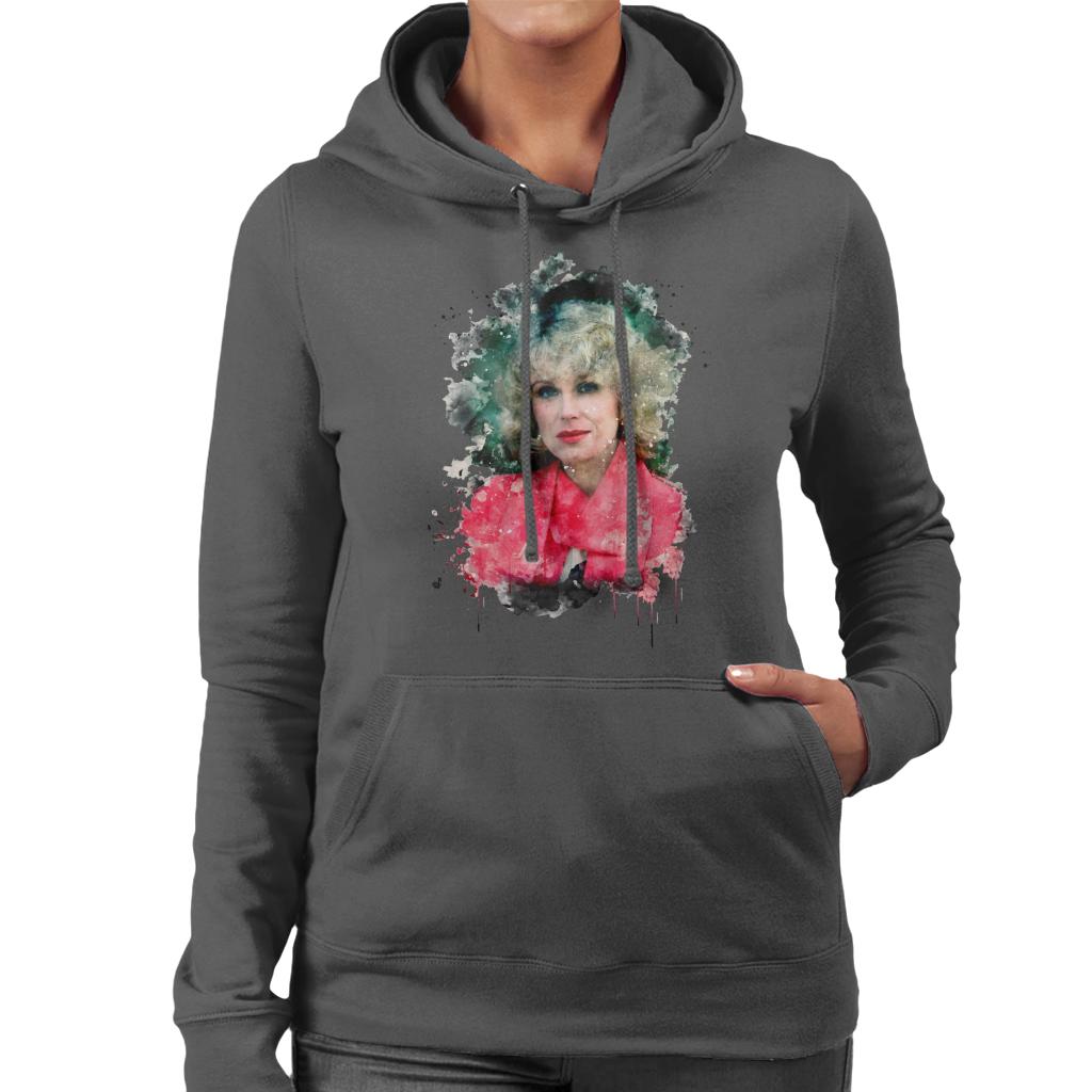 TV Times Joanna Lumley Paint Splatter Women's Hooded product image 4