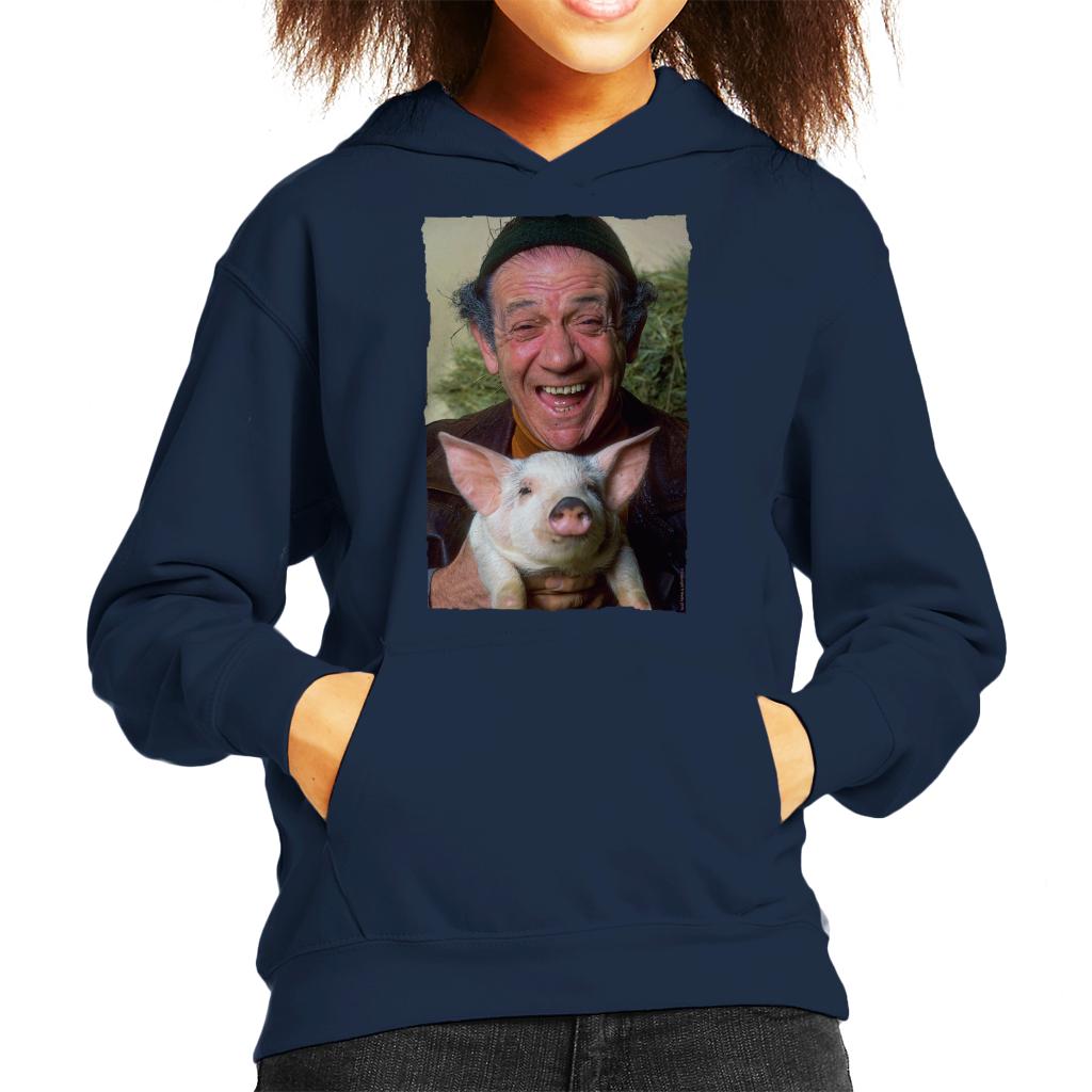 TV Times Sid James Holding A Pig Kids Hooded Sweatshirt product image 1