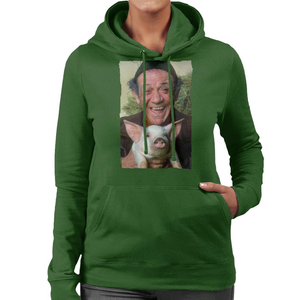 TV Times Sid James Holding A Pig Women's Hooded Sweatshirt product image 4