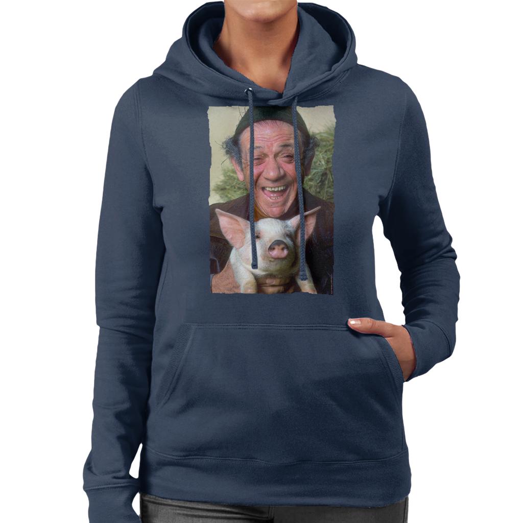 TV Times Sid James Holding A Pig Women's Hooded Sweatshirt product image 1